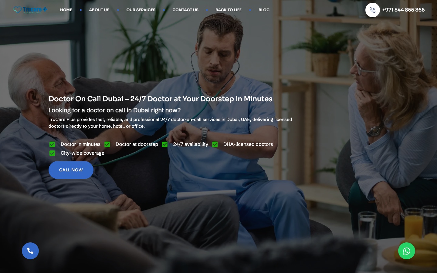TruCarePlus — 24/7 doctor on call service in Dubai